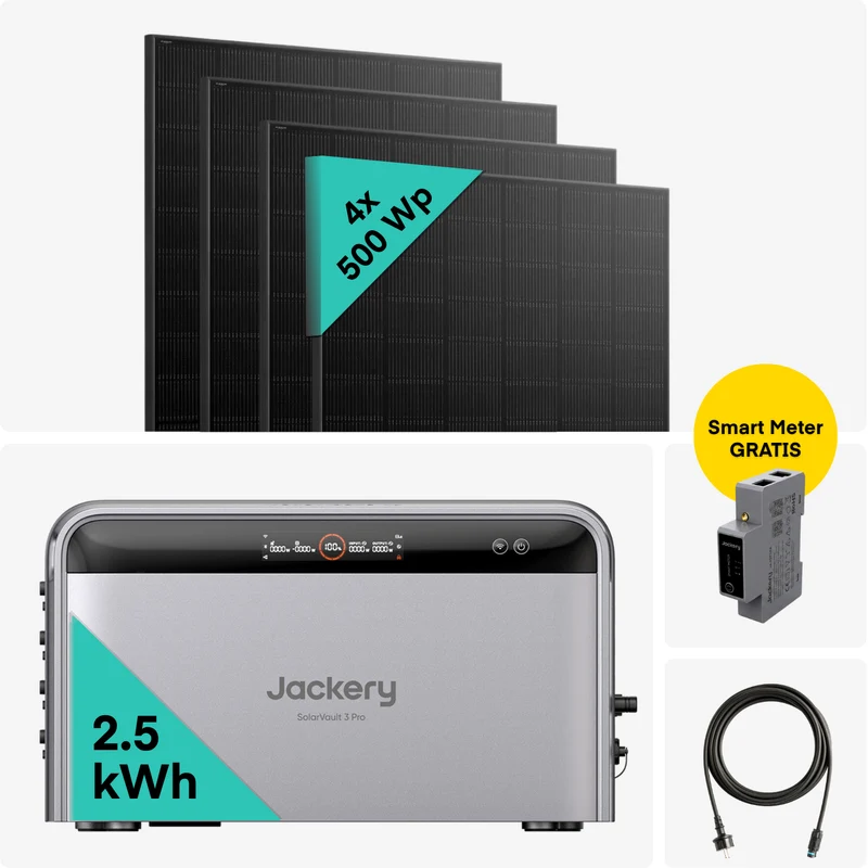 Yuma x Jackery - 2000 W Balkonkraftwerk mit SolarVault 3 Pro (Mivo)